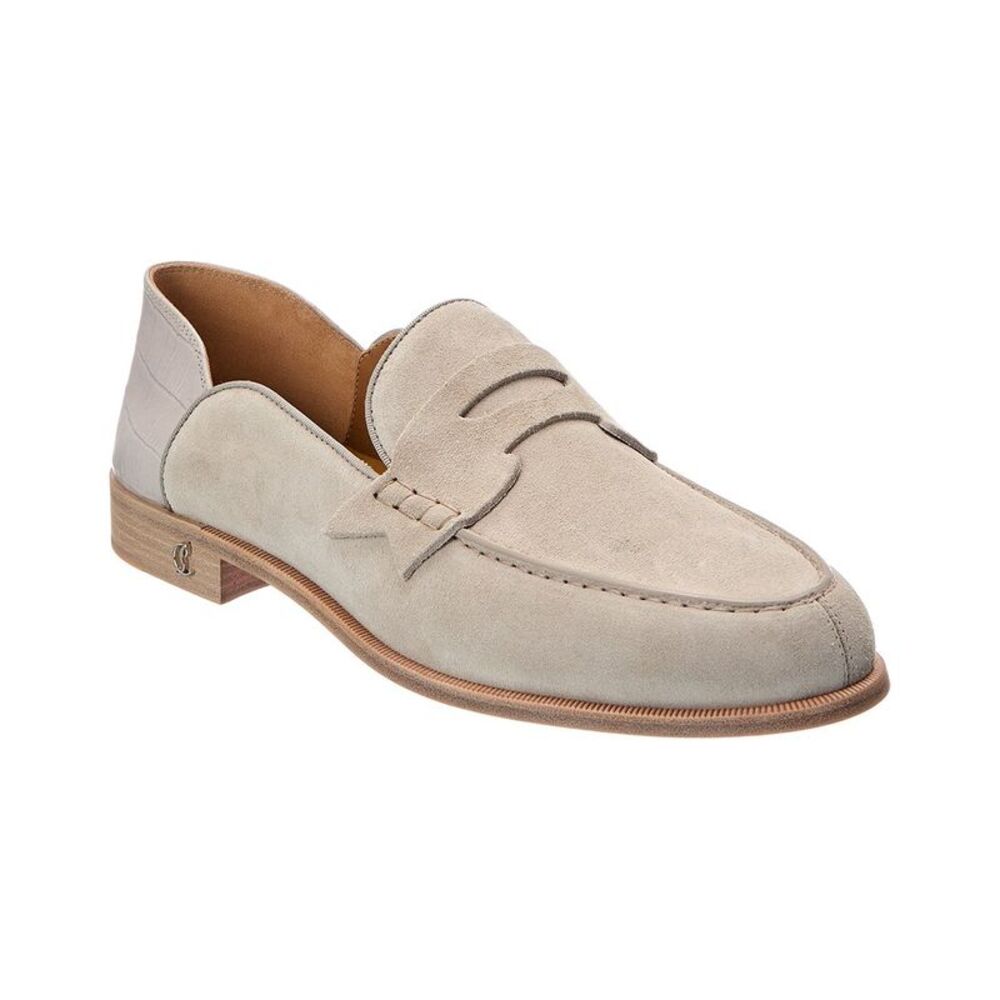 Christian Louboutin Penny Suede Loafer, Grey